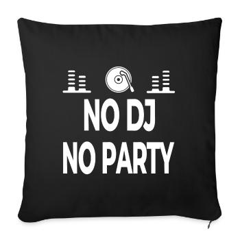 Party - Sofakissenbezug 45 x 45 cm - Schwarz - Vorne