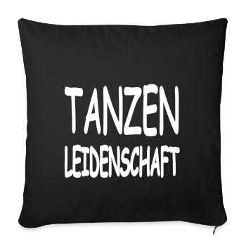 Dance - Sofa pillowcase 17,3'' x 17,3'' (45 x 45 cm) - black - Front