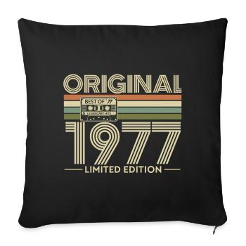Original 1977 Limited Edition - Housse de coussin décorative 45 x 45 cm - noir - Devant