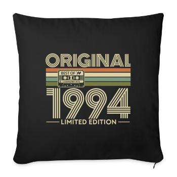 Original 1994 Rétro Édition Limitée - Housse de coussin décorative 45 x 45 cm - noir - Devant