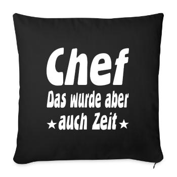 patron - Housse de coussin décorative 45 x 45 cm - noir - Devant