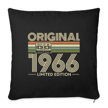 Original 1966 Limited Edition - Sofa pillowcase 17,3'' x 17,3'' (45 x 45 cm) - black - Front