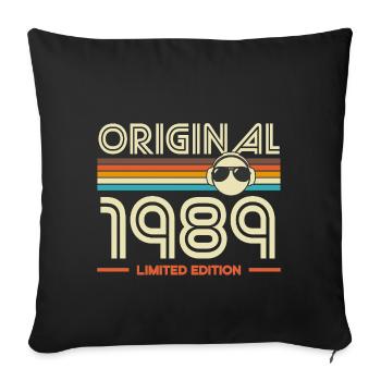Original 1989 Retro Edition - Sofa pillowcase 17,3'' x 17,3'' (45 x 45 cm) - black - Front
