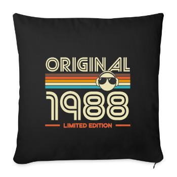 Original 1988 Retro Edition - Sofa pillowcase 17,3'' x 17,3'' (45 x 45 cm) - black - Front