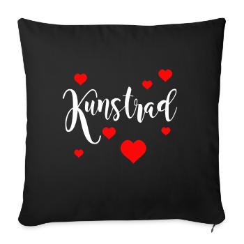 Artistic cycling, artistic cycling, indoor cycling - Sofa pillowcase 17,3'' x 17,3'' (45 x 45 cm) - black - Front