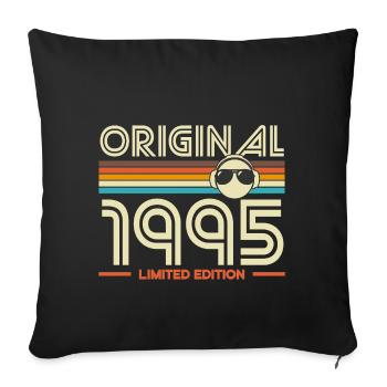 Original 1995 Edition Rétro - Housse de coussin décorative 45 x 45 cm - noir - Devant