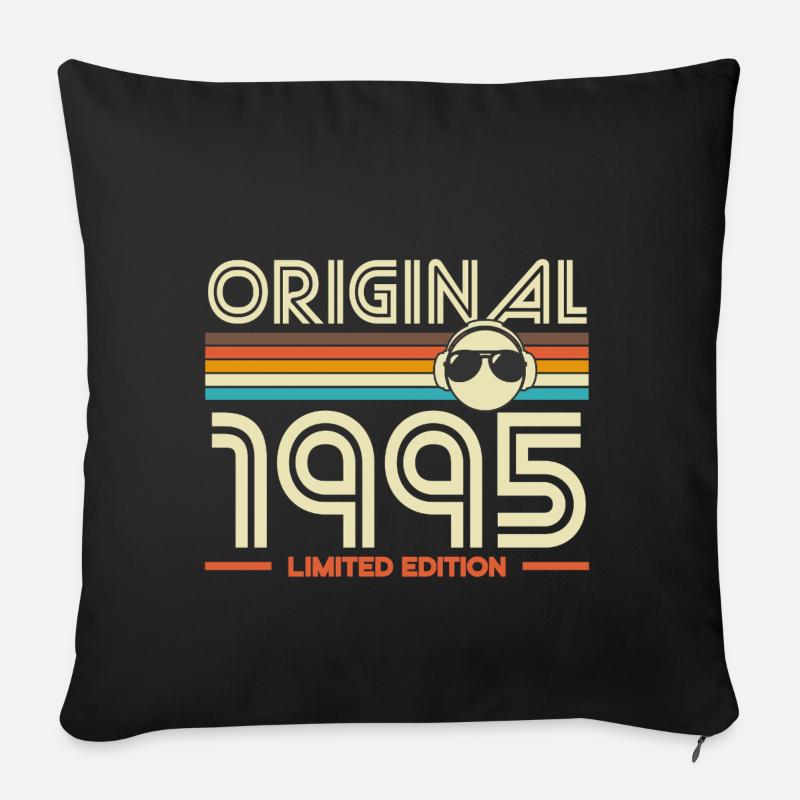 Original 1995 Retro Edition - Sofa pillowcase 17,3'' x 17,3'' (45 x 45 cm) - black
