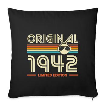 Original 1942 Retro Edition - Housse de coussin décorative 45 x 45 cm - noir - Devant