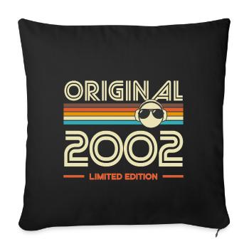 Originale limitierte Edition von 2002 - Sofakissenbezug 45 x 45 cm - Schwarz - Vorne