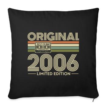 Original 2006 Édition Limitée - Housse de coussin décorative 45 x 45 cm - noir - Devant