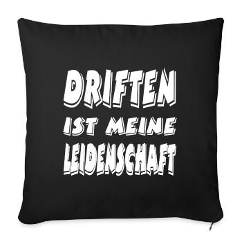 drift - Sofa pillowcase 17,3'' x 17,3'' (45 x 45 cm) - black - Front