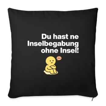 TU AS UN TALENT D’ÎLE SANS ÎLE ! - Housse de coussin décorative 45 x 45 cm - noir - Devant
