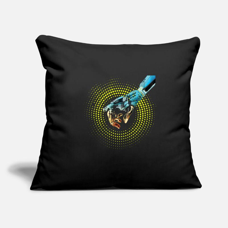 computer hand robot AI digital cyborg code pc Sofa pillowcase 17,3'' x 17,3'' (45 x 45 cm)