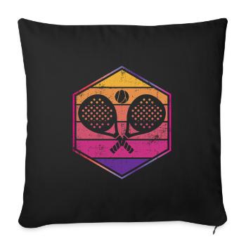 Padel Sport - Sofa pillowcase 17,3'' x 17,3'' (45 x 45 cm) - black - Front