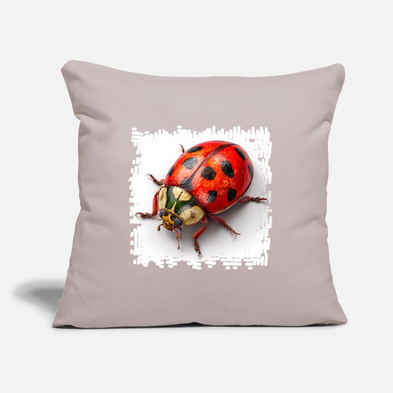 Red Ladybug Pattern Shirt Sofa pillowcase 17,3'' x 17,3'' (45 x 45 cm)
