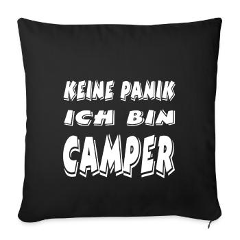 Camper - Sofa pillowcase 17,3'' x 17,3'' (45 x 45 cm) - black - Front