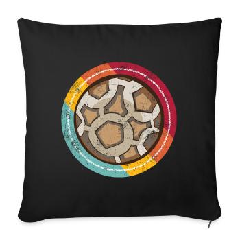 Handball vintage - Housse de coussin décorative 45 x 45 cm - noir - Devant