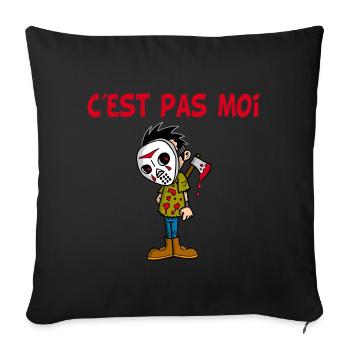 innocence - Sofa pillowcase 17,3'' x 17,3'' (45 x 45 cm) - black - Front