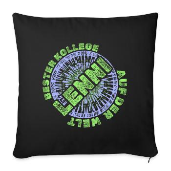 Gift for Lenni - Sofa pillowcase 17,3'' x 17,3'' (45 x 45 cm) - black - Front