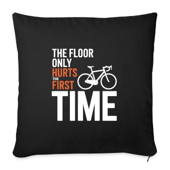 Professional Bicycle Acrobatics Performance Gear  - Sofa pillowcase 17,3'' x 17,3'' (45 x 45 cm) - black - Front