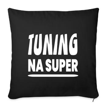 réglage - Housse de coussin décorative 45 x 45 cm - noir - Devant