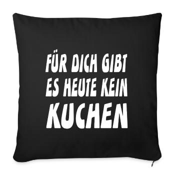 Kuchen - Sofakissenbezug 45 x 45 cm - Schwarz - Vorne