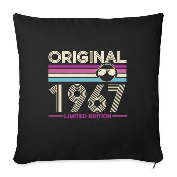 Original 1967 Limited Edition - Housse de coussin décorative 45 x 45 cm - noir - Devant