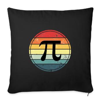 Mathématiques Pi - Housse de coussin décorative 45 x 45 cm - noir - Devant