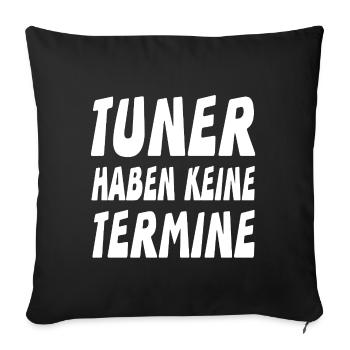Tuner - Sofakissenbezug 45 x 45 cm - Schwarz - Vorne