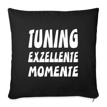 Tuning - Sofakissenbezug 45 x 45 cm - Schwarz - Vorne