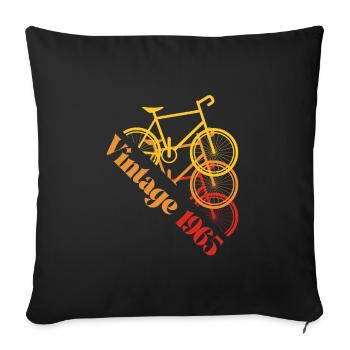 Millésime 1965 - Housse de coussin décorative 45 x 45 cm - noir - Devant