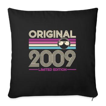 Original 2009 Édition limitée - Housse de coussin décorative 45 x 45 cm - noir - Devant