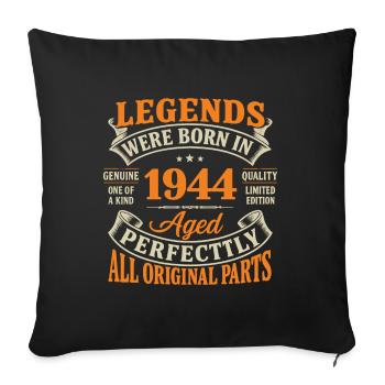 Légendes 1944: Âgé Parfaitement - Housse de coussin décorative 45 x 45 cm - noir - Devant