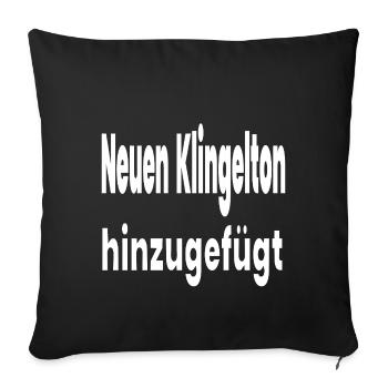 Sonnerie - Housse de coussin décorative 45 x 45 cm - noir - Devant