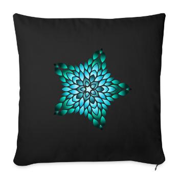 Glow of the Ocean Star - Sofa pillowcase 17,3'' x 17,3'' (45 x 45 cm) - black - Front