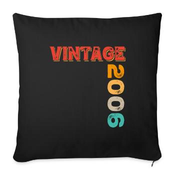 Millésime 2006 - Housse de coussin décorative 45 x 45 cm - noir - Devant