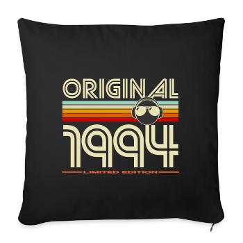 Original 1994 Retro Edition - Housse de coussin décorative 45 x 45 cm - noir - Devant