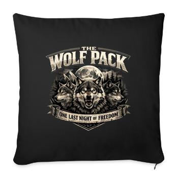 Wolfpack JGA: One Last Night of Freedom Emblem - Sofakissenbezug 45 x 45 cm - Schwarz - Vorne