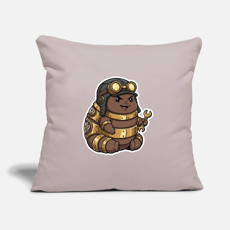 Steampunk Engineer Engineer Brass Crawler Sofa pillowcase 17,3'' x 17,3'' (45 x 45 cm)