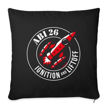 Abi 26 Ignition And Liftoff (Abitur 2026 / NEG2C) - Sofa pillowcase 17,3'' x 17,3'' (45 x 45 cm) - black - Front