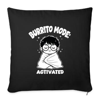 Burrito Cover Mode - Sofa pillowcase 17,3'' x 17,3'' (45 x 45 cm) - black - Front