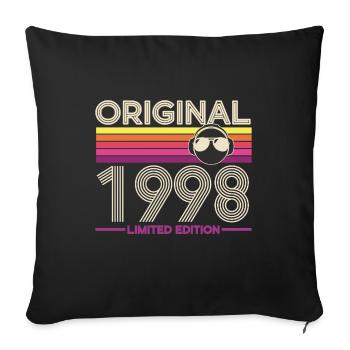 Original 1998 Retro Edition - Sofa pillowcase 17,3'' x 17,3'' (45 x 45 cm) - black - Front