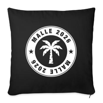 Malle 2026 Palm Tree Circle - Sofa pillowcase 17,3'' x 17,3'' (45 x 45 cm) - black - Front
