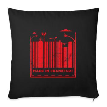 Made in Frankfurt - Sofa pillowcase 17,3'' x 17,3'' (45 x 45 cm) - black - Front