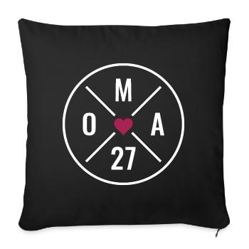 Granny 27 Heart - Sofa pillowcase 17,3'' x 17,3'' (45 x 45 cm) - black - Front