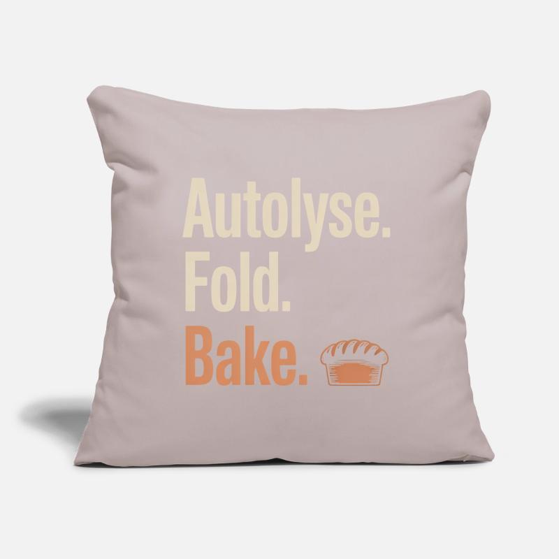 Autolyse Fold Bake Bread Sofa pillowcase 17,3'' x 17,3'' (45 x 45 cm)