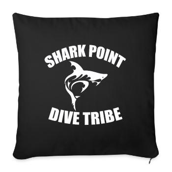 SHARK POINT DIVE TRIBE - Housse de coussin décorative 45 x 45 cm - noir - Devant