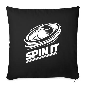 Padel Spin It Sport Passion Performance - Sofa pillowcase 17,3'' x 17,3'' (45 x 45 cm) - black - Front