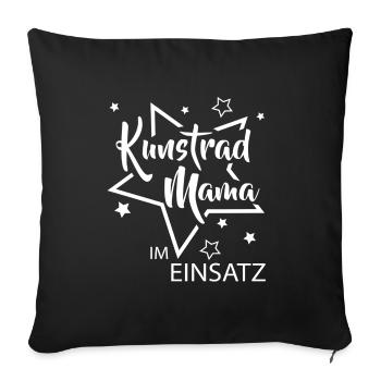 Kunstrad, Kunstradfahren, Hallenradsport - Sofakissenbezug 45 x 45 cm - Schwarz - Vorne