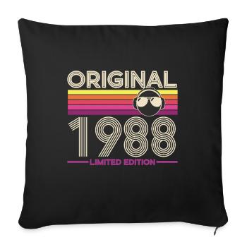 Original 1988 Retro Edition - Sofa pillowcase 17,3'' x 17,3'' (45 x 45 cm) - black - Front